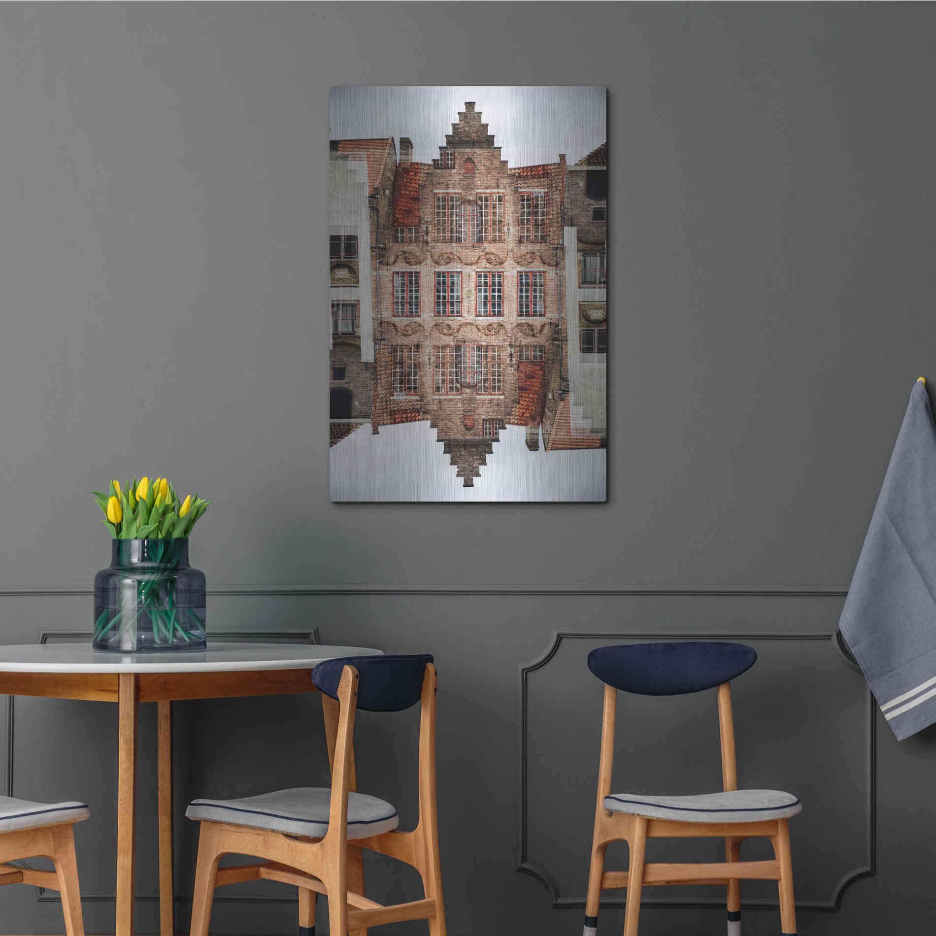 Luxe Metal Art ' Bruges 209' by Robin Vandenabeele, Metal Wall Art,24x36