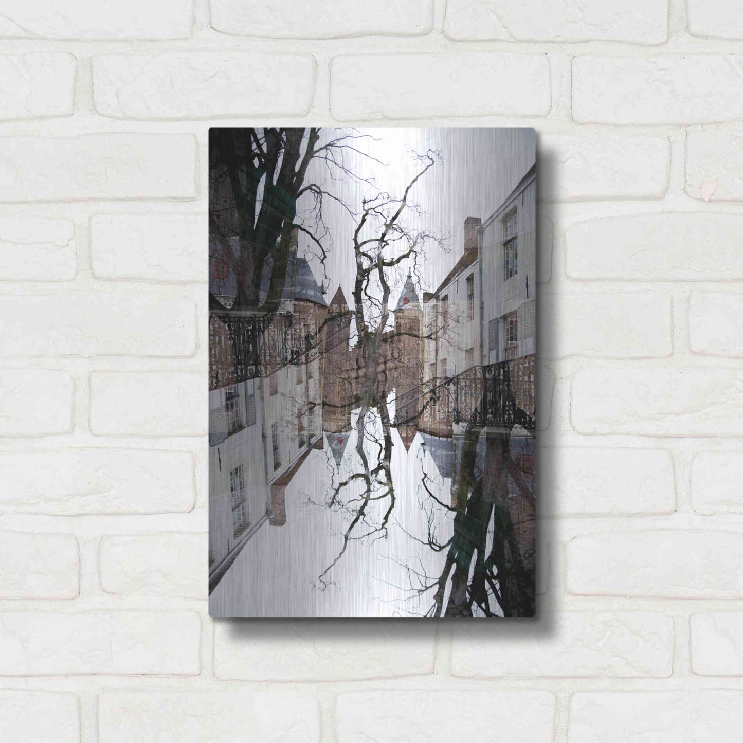 Luxe Metal Art ' Bruges 227' by Robin Vandenabeele, Metal Wall Art,12x16