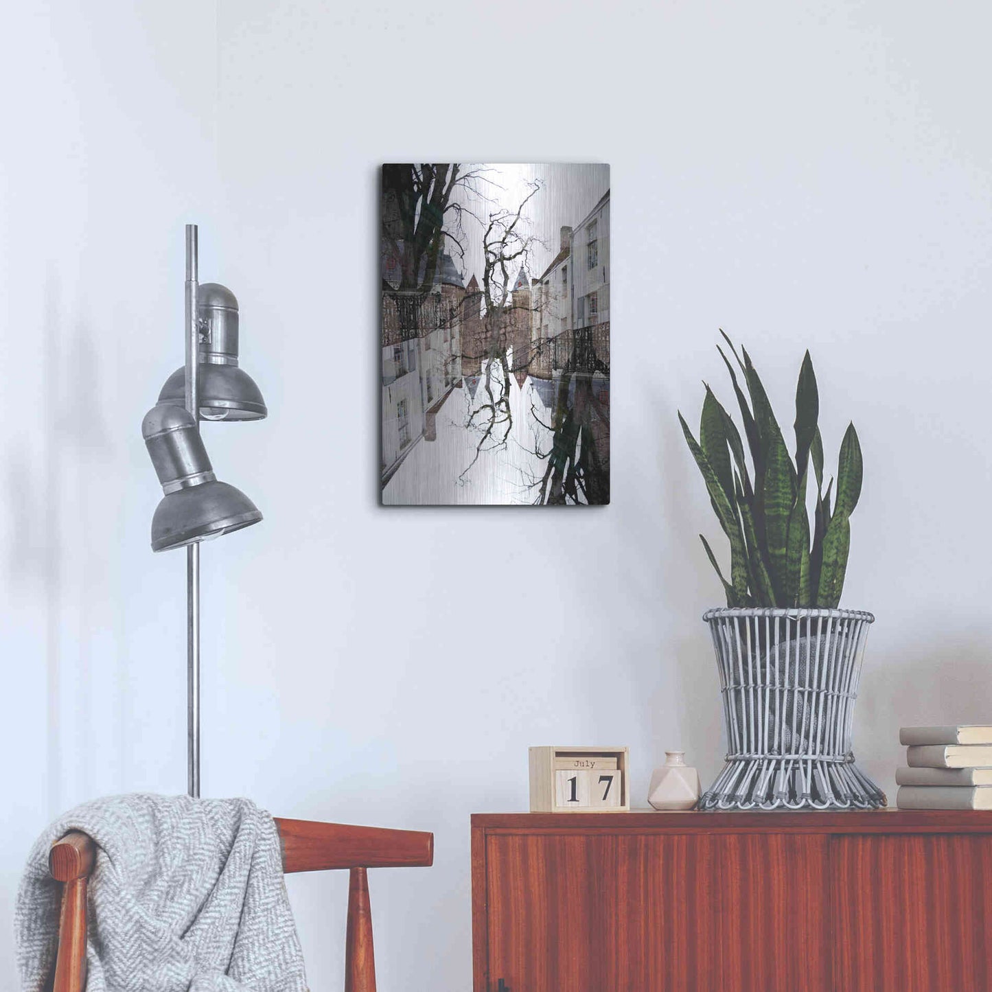 Luxe Metal Art ' Bruges 227' by Robin Vandenabeele, Metal Wall Art,16x24