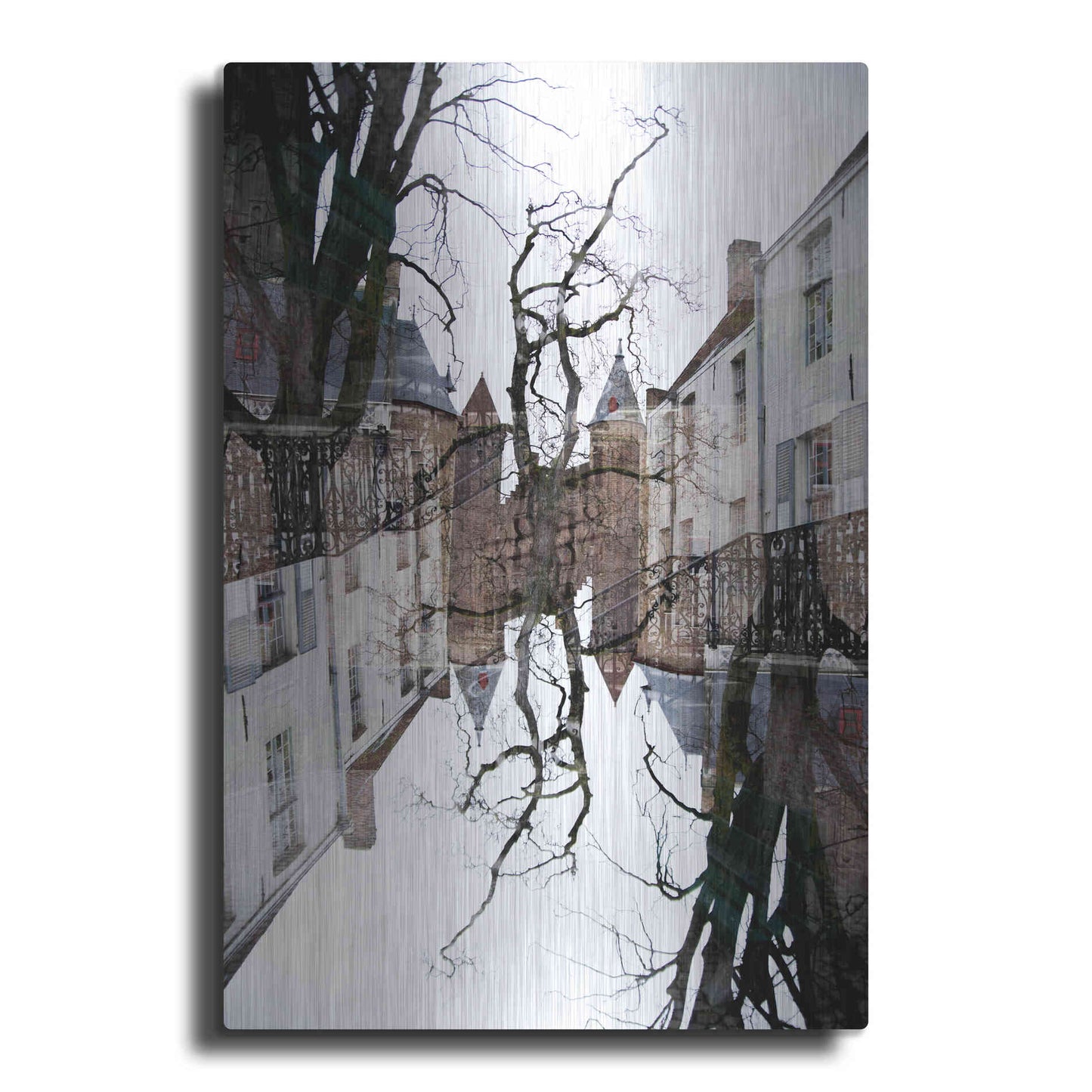 Luxe Metal Art ' Bruges 227' by Robin Vandenabeele, Metal Wall Art