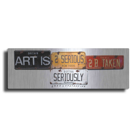 Luxe Metal Art 'Reinhardt Seriously' by Gregory Constantine, Metal Wall Art