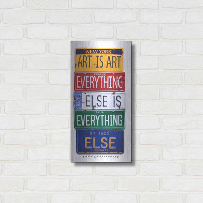 Luxe Metal Art 'Reinhardt Everything Else' by Gregory Constantine, Metal Wall Art,12x24