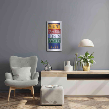Luxe Metal Art 'Reinhardt Everything Else' by Gregory Constantine, Metal Wall Art,12x24
