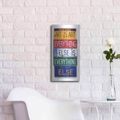 Luxe Metal Art 'Reinhardt Everything Else' by Gregory Constantine, Metal Wall Art,12x24