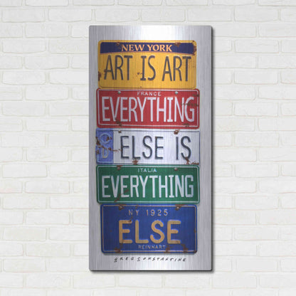 Luxe Metal Art 'Reinhardt Everything Else' by Gregory Constantine, Metal Wall Art,24x48
