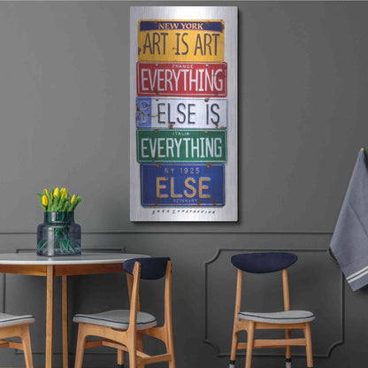 Luxe Metal Art 'Reinhardt Everything Else' by Gregory Constantine, Metal Wall Art,24x48