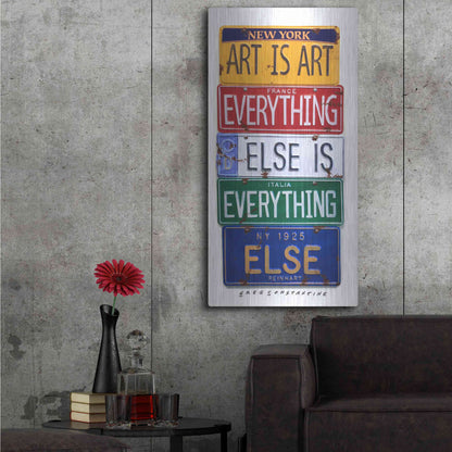 Luxe Metal Art 'Reinhardt Everything Else' by Gregory Constantine, Metal Wall Art,24x48