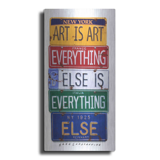 Luxe Metal Art 'Reinhardt Everything Else' by Gregory Constantine, Metal Wall Art