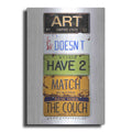 Luxe Metal Art 'Pennington Couch' by Gregory Constantine, Metal Wall Art