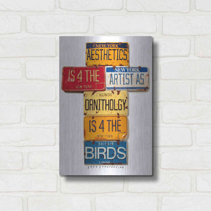 Luxe Metal Art 'Newman Aesthetics 4 The Artist' by Gregory Constantine, Metal Wall Art,12x16