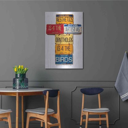 Luxe Metal Art 'Newman Aesthetics 4 The Artist' by Gregory Constantine, Metal Wall Art,24x36