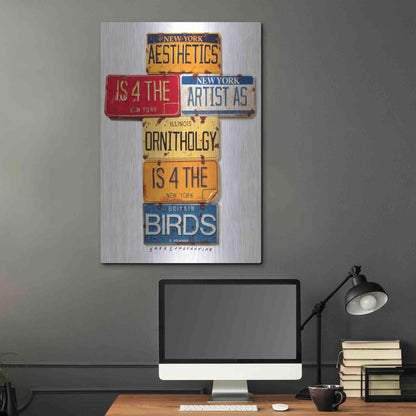 Luxe Metal Art 'Newman Aesthetics 4 The Artist' by Gregory Constantine, Metal Wall Art,24x36