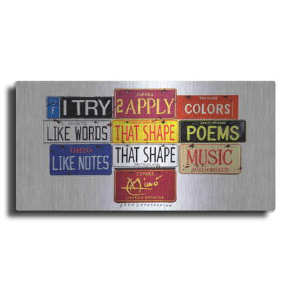 Luxe Metal Art 'Miro Colors' by Gregory Constantine, Metal Wall Art