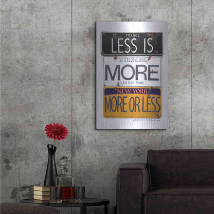 Luxe Metal Art 'Mies Less Is More' by Gregory Constantine, Metal Wall Art,24x36