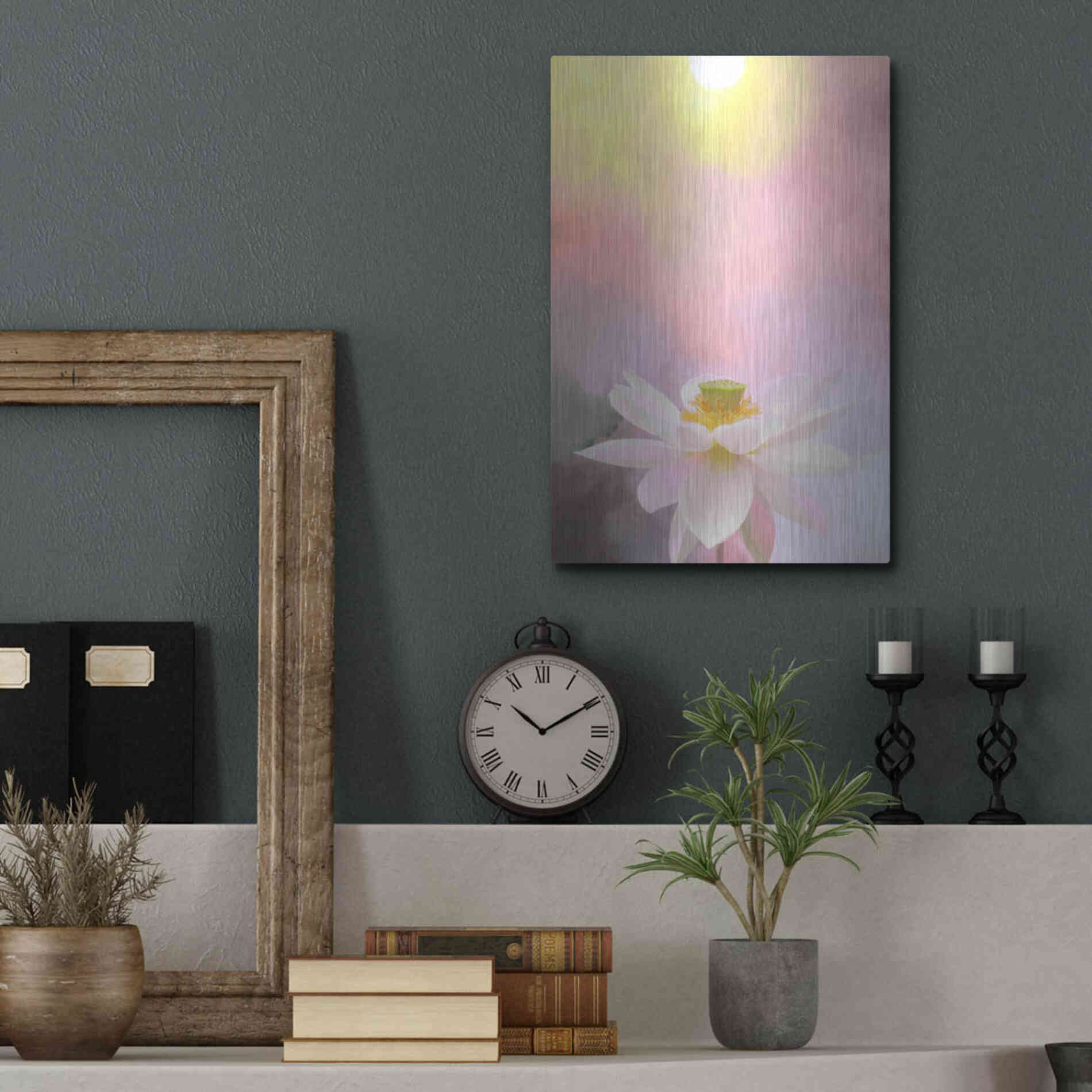 Luxe Metal Art 'Beauty at Dawn' by Bahman Farzad, Metal Wall Art,12x16
