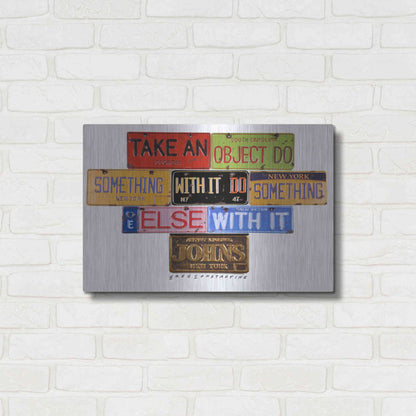 Luxe Metal Art 'Johns Object' by Gregory Constantine, Metal Wall Art,24x16