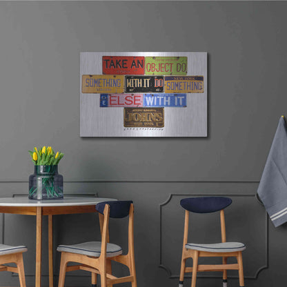 Luxe Metal Art 'Johns Object' by Gregory Constantine, Metal Wall Art,36x24