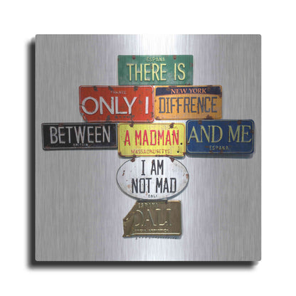 Luxe Metal Art 'Dali Not Mad' by Gregory Constantine, Metal Wall Art