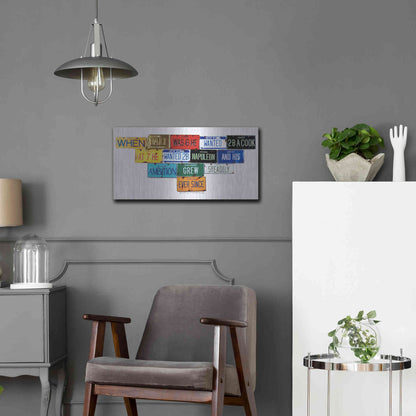 Luxe Metal Art 'Dali Ambition' by Gregory Constantine, Metal Wall Art,24x12