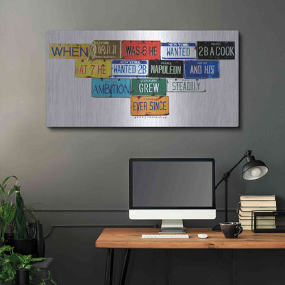 Luxe Metal Art 'Dali Ambition' by Gregory Constantine, Metal Wall Art,48x24