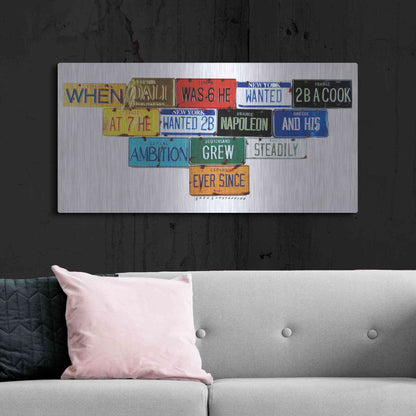 Luxe Metal Art 'Dali Ambition' by Gregory Constantine, Metal Wall Art,48x24