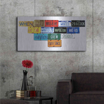 Luxe Metal Art 'Dali Ambition' by Gregory Constantine, Metal Wall Art,48x24