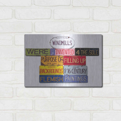 Luxe Metal Art 'Coren Windmills' by Gregory Constantine, Metal Wall Art,16x12