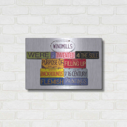 Luxe Metal Art 'Coren Windmills' by Gregory Constantine, Metal Wall Art,24x16