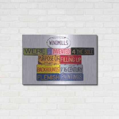 Luxe Metal Art 'Coren Windmills' by Gregory Constantine, Metal Wall Art,36x24