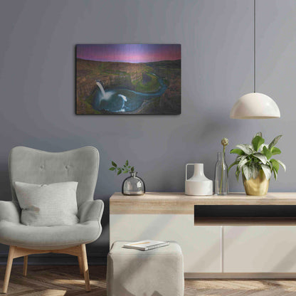 Luxe Metal Art 'Palouse Falls' by Jesse Estes, Metal Wall Art,24x16