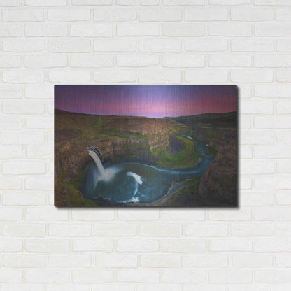 Luxe Metal Art 'Palouse Falls' by Jesse Estes, Metal Wall Art,36x24