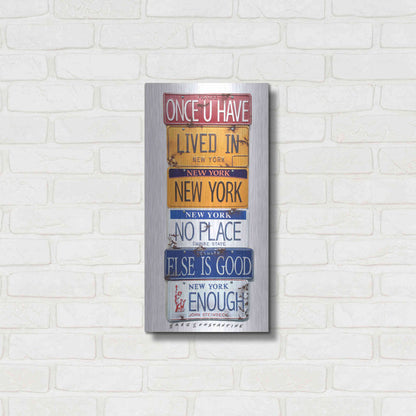 Luxe Metal Art 'Steinbeck Once U Have Lived' by Gregory Constantine, Metal Wall Art,12x24