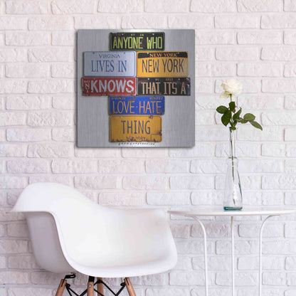 Luxe Metal Art 'Spike Lee Love - Hate Thing' by Gregory Constantine, Metal Wall Art,24x24
