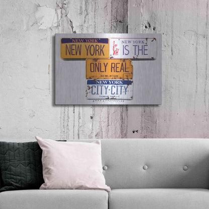 Luxe Metal Art 'Capote City City' by Gregory Constantine, Metal Wall Art,36x24