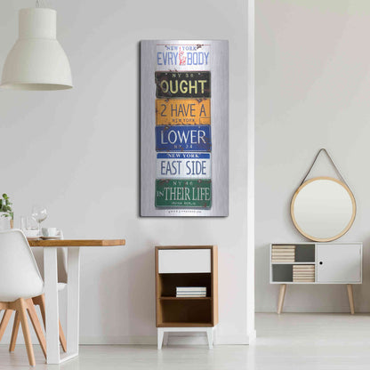 Luxe Metal Art 'Berlin Lower East Side' by Gregory Constantine, Metal Wall Art,24x48