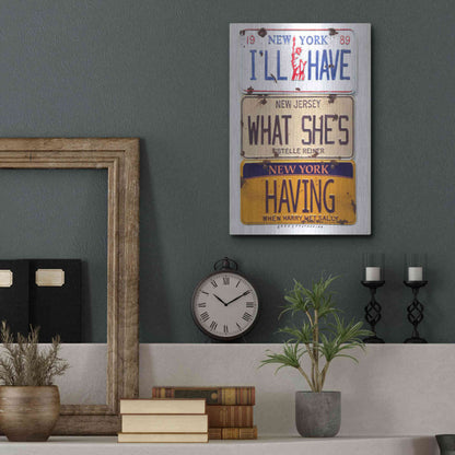 Luxe Metal Art 'Reiner I'll Have' by Gregory Constantine, Metal Wall Art,12x16