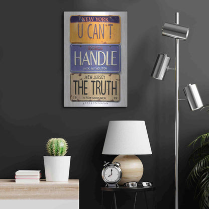 Luxe Metal Art 'Nicholson Truth' by Gregory Constantine, Metal Wall Art,16x24