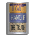 Luxe Metal Art 'Nicholson Truth' by Gregory Constantine, Metal Wall Art