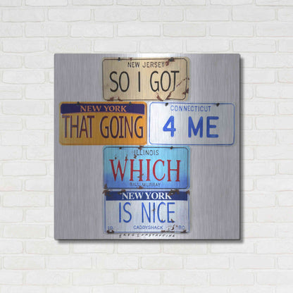 Luxe Metal Art 'Murray Going 4 Me' by Gregory Constantine, Metal Wall Art,36x36