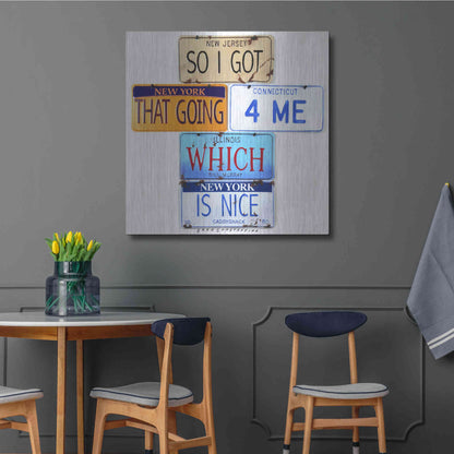 Luxe Metal Art 'Murray Going 4 Me' by Gregory Constantine, Metal Wall Art,36x36