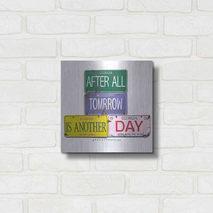 Luxe Metal Art 'Leigh Tomorrow' by Gregory Constantine, Metal Wall Art,12x12