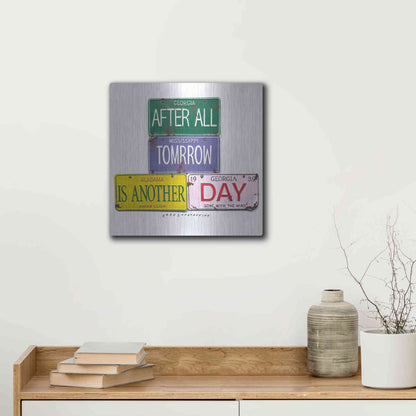 Luxe Metal Art 'Leigh Tomorrow' by Gregory Constantine, Metal Wall Art,12x12