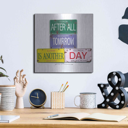 Luxe Metal Art 'Leigh Tomorrow' by Gregory Constantine, Metal Wall Art,12x12