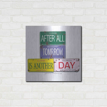 Luxe Metal Art 'Leigh Tomorrow' by Gregory Constantine, Metal Wall Art,24x24