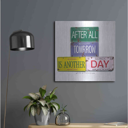 Luxe Metal Art 'Leigh Tomorrow' by Gregory Constantine, Metal Wall Art,24x24