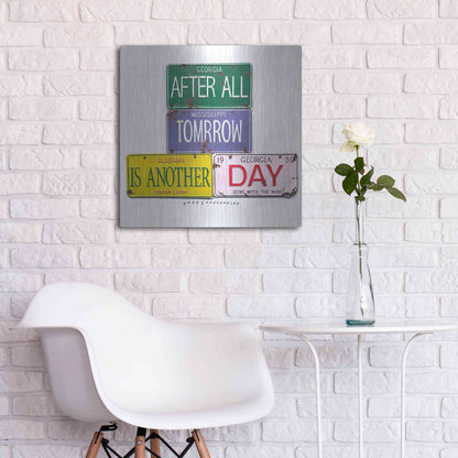 Luxe Metal Art 'Leigh Tomorrow' by Gregory Constantine, Metal Wall Art,24x24