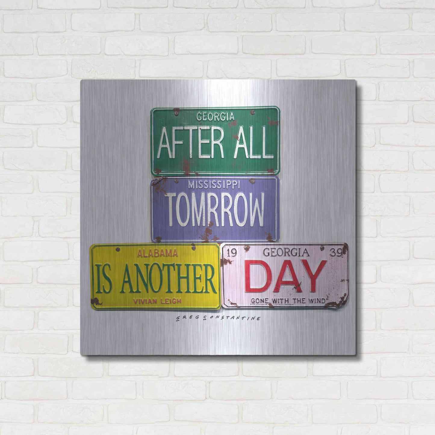 Luxe Metal Art 'Leigh Tomorrow' by Gregory Constantine, Metal Wall Art,36x36