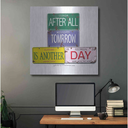 Luxe Metal Art 'Leigh Tomorrow' by Gregory Constantine, Metal Wall Art,36x36