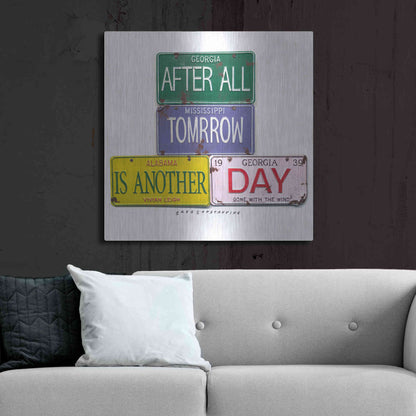 Luxe Metal Art 'Leigh Tomorrow' by Gregory Constantine, Metal Wall Art,36x36