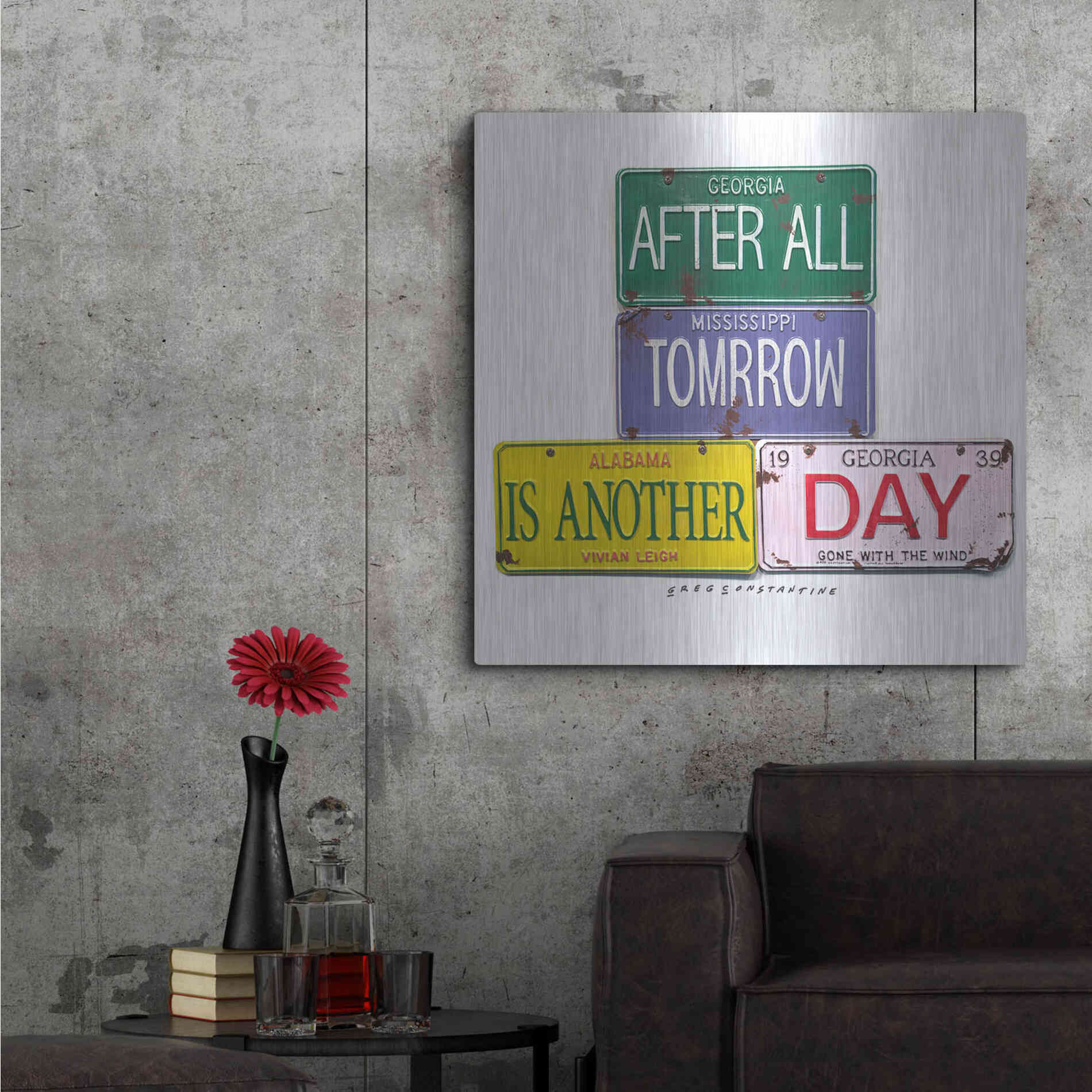 Luxe Metal Art 'Leigh Tomorrow' by Gregory Constantine, Metal Wall Art,36x36
